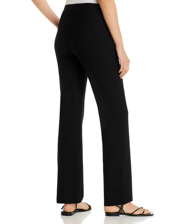 Eileen Fisher Yoked Straight-leg Pants - XX Small - Black