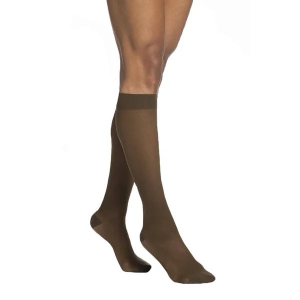Sigvaris Eversheer 20-30 mmHg Knee High Open Toe Large Long Cafe