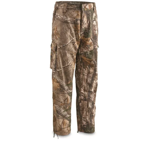 Guide Gear Men's 6-Pocket Hunting Pants - Size: L Tall, Realtree Edge