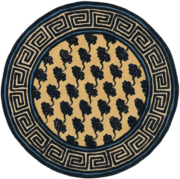 Safavieh Newport NPT428A 3&9x22 x 5&9x22 Beige - Blue Area Rug