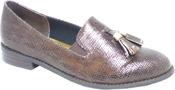 Ros Hommerson Women's Dixie Tassel Loafer, Brown Leather