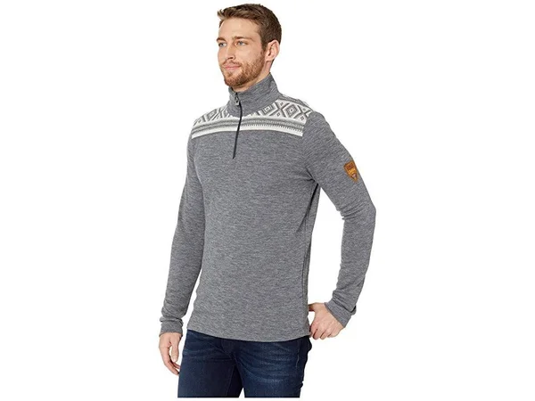Dale of Norway Cortina Basic Masculine Sweater - Men's Smoke/Black - XL