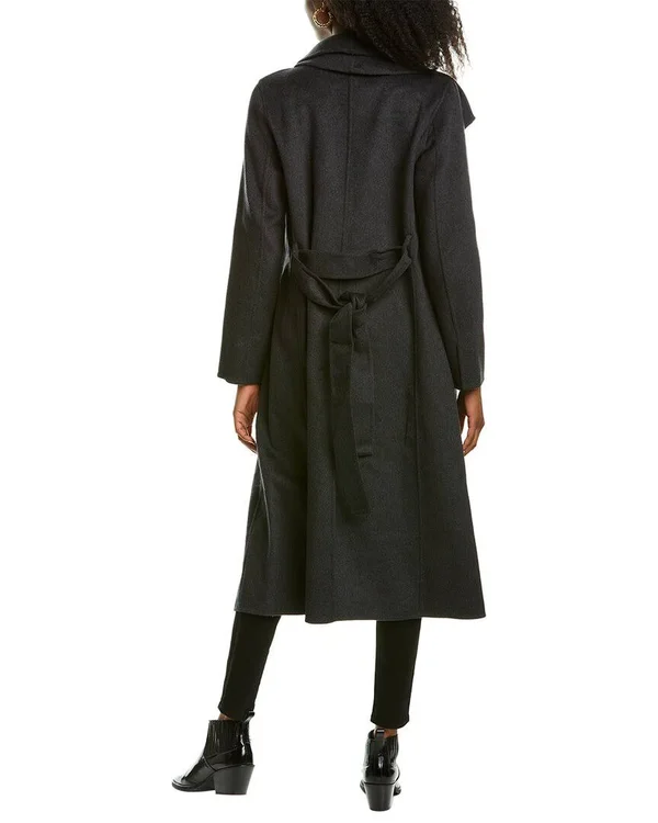 Tahari Elliot Double Face Wool-Blend Coat