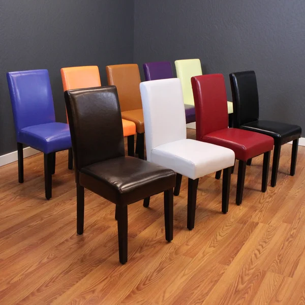 Mai Faux Leather Black Dining Chairs (Set of 2)