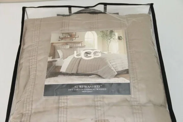 Ugg Surfwashed Twin Quilt in Oyster