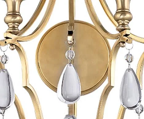 Hudson Valley 9302-PN Crawford 2 Light Wall Sconce - Polished Nickel