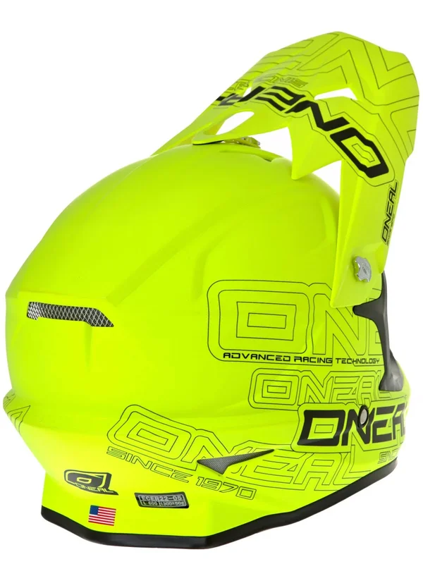 Oneal Neon Yellow 2018 3series Flat MX Helmet
