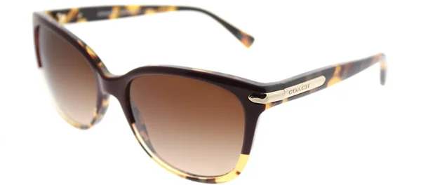 Coach L109 HC8132 Sunglasses - Burgundy Tortoise/Tortoise (543713)