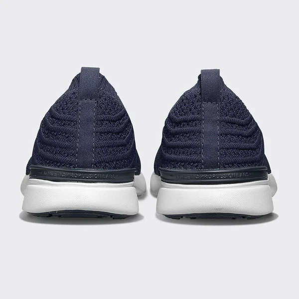 APL Women's Techloom Wave Navy/White Shoes in Size 8 - Athletic Propulsion Labs