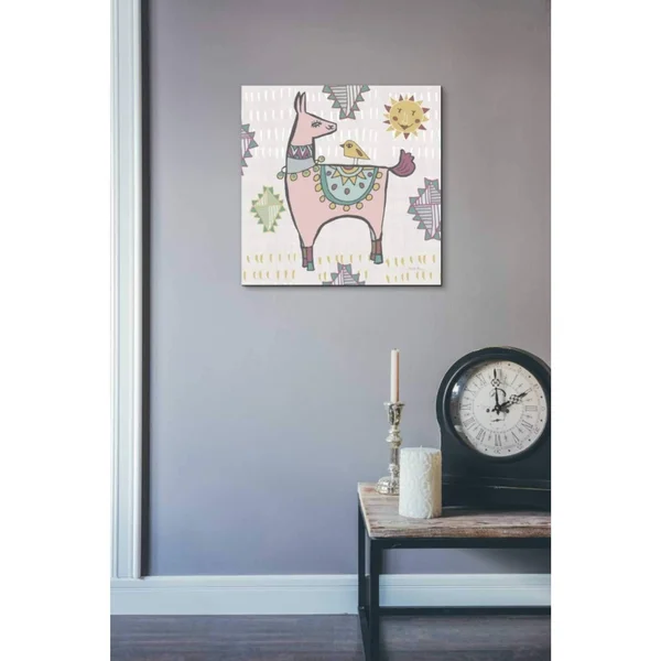 Epic Graffiti Playful Llamas III by Farida Zaman, Giclee Canvas Wall Art, 12x22X12x22 37x22 x 37x22