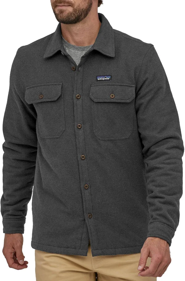 Patagonia Insulated Fjord Flannel Jacket - Men's Forge Grey - M