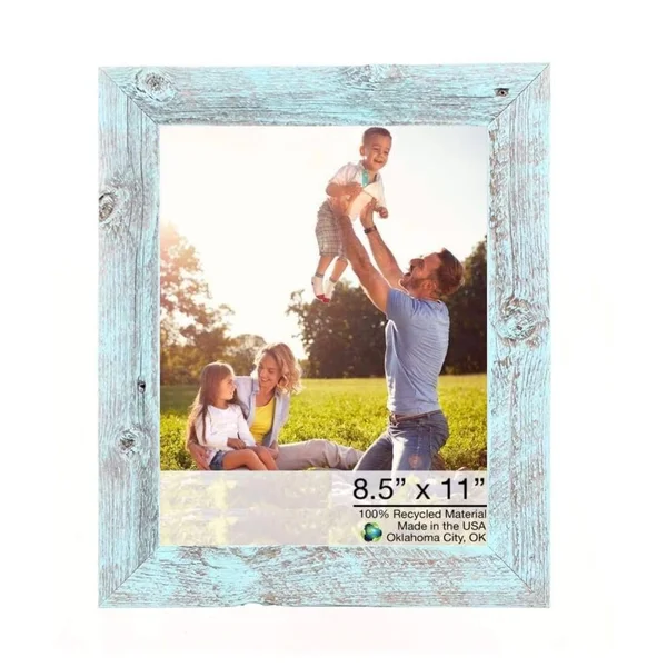 Pier 1 Rustic Picture Frame Blue 12x22 x 13x22 - Wood