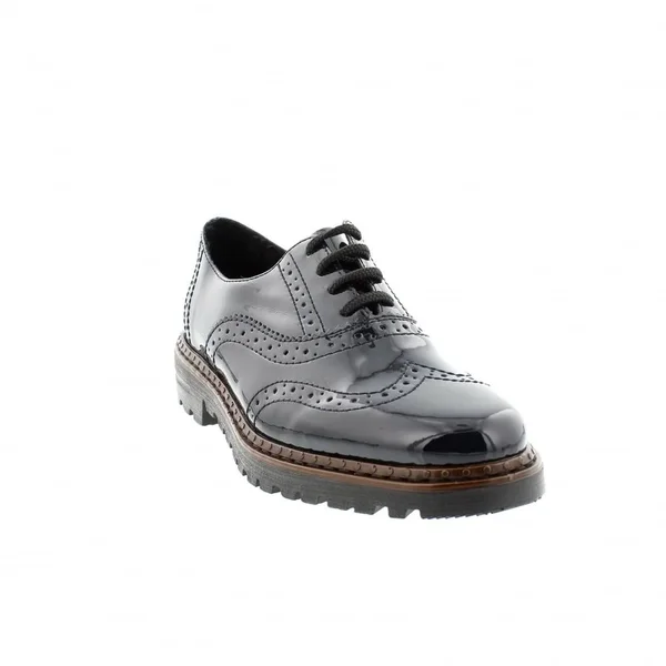 Rieker 54812-45 Ladies Brogue Shoes Dark Blue: EU 40