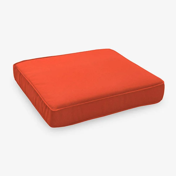 Sunbrella Seat Cushion - Melon Orange, Size 19.5 in. x 18 in., Boxed, The Company Store