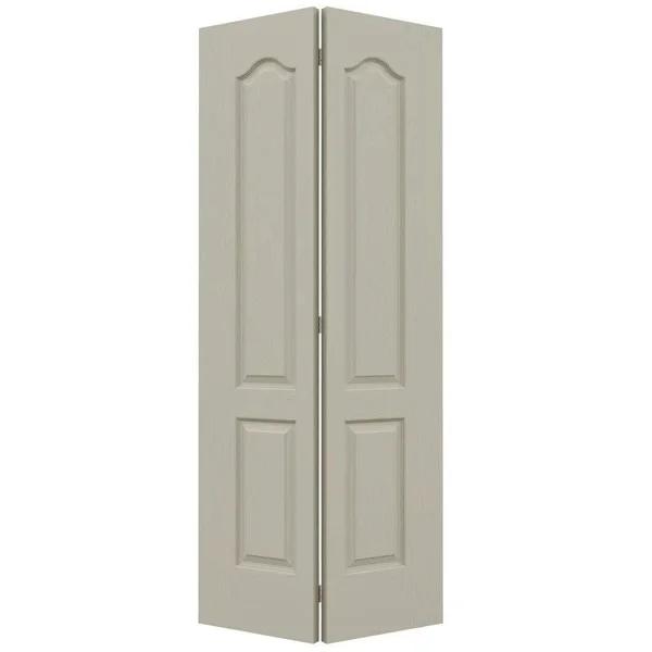 JELD-WEN 36 in. x 80 in. Camden Desert Sand Painted Textured Molded Composite MDF Closet Bi-Fold Door