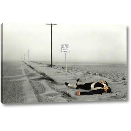 Winston Porter 'Dead Toreador' by Barry Kite Giclee Art Print on Wrapped Canvas, Size: 15 inch H x 24 inch W x 1.5 inch D, Gray