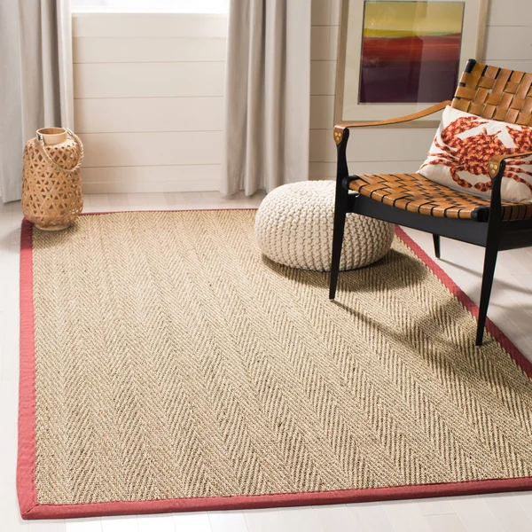 Natural Fiber Rug Natural Beige 5&x8& Safavieh