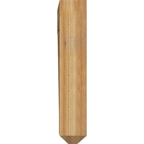 Ekena Millwork BKT06X32X32THR04RWR 6x22W x 32x22D x 32x22H Thorton Craftsman Rough Sawn BRACKET, Western Red Cedar