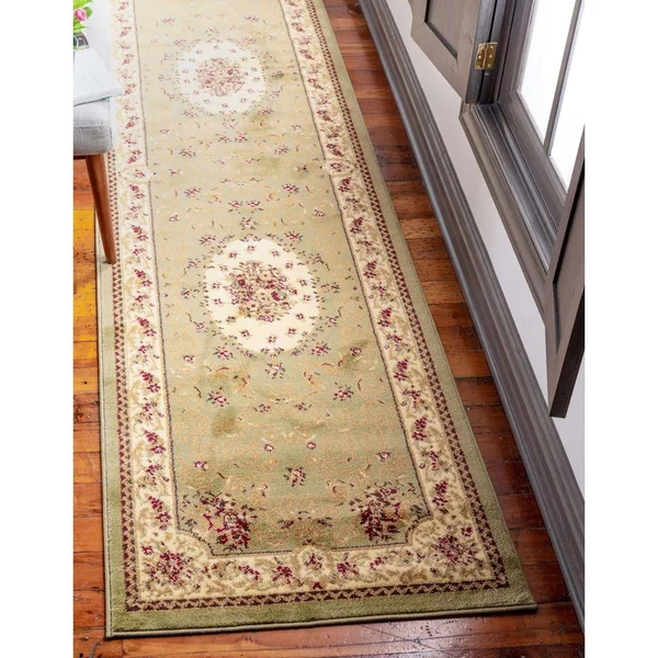 Unique Loom Phillipe Versailles Area Rug - 6& x 6& Round - Light Blue