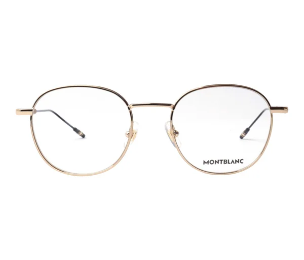 Montblanc MB0048O 002 Gold Oval Eyeglasses