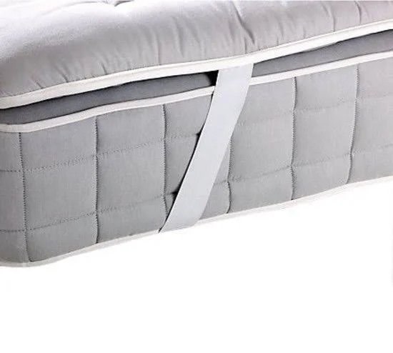Royal Plush Mattress Topper Queen 2 Inches Hypoallergenic Overfilled Down Alternative Anchor Bands