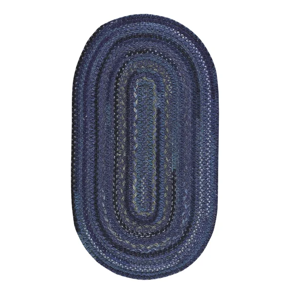 Capel Rugs Harborview Green Braided Rug 5& x 8&