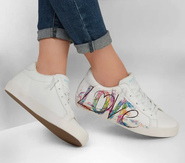 Skechers Women's Diamond Starz-Young Love Sneaker - White - 7.5