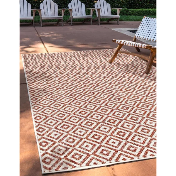 Jill Zarin Outdoor Costa Rica 4& x 6& Area Rug - Terracotta