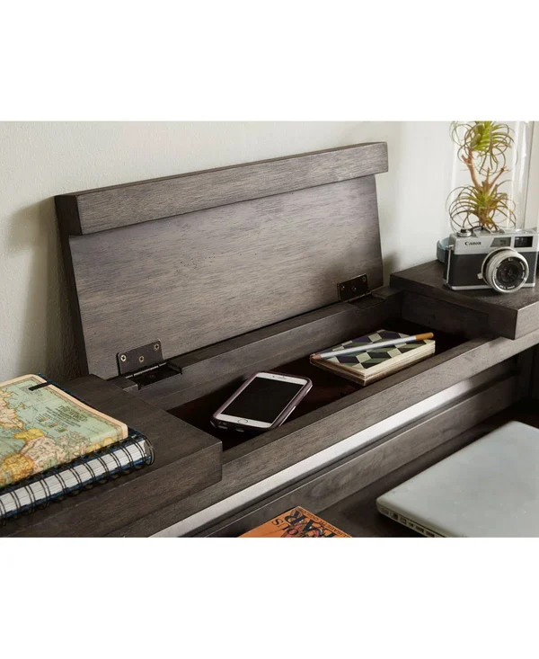 Legacy Classic Furniture Bunkhouse Aged Barnwood Hutch, Desk Gallery
