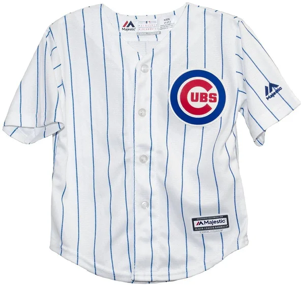 Majestic Chicago Cubs Toddler White Home Official Cool Base Jersey Size: 2T