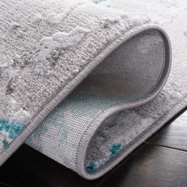 Safavieh Amelia Rug Collection ALA293G - Grey, Gold - 4&-5x22 x 6&-5x22
