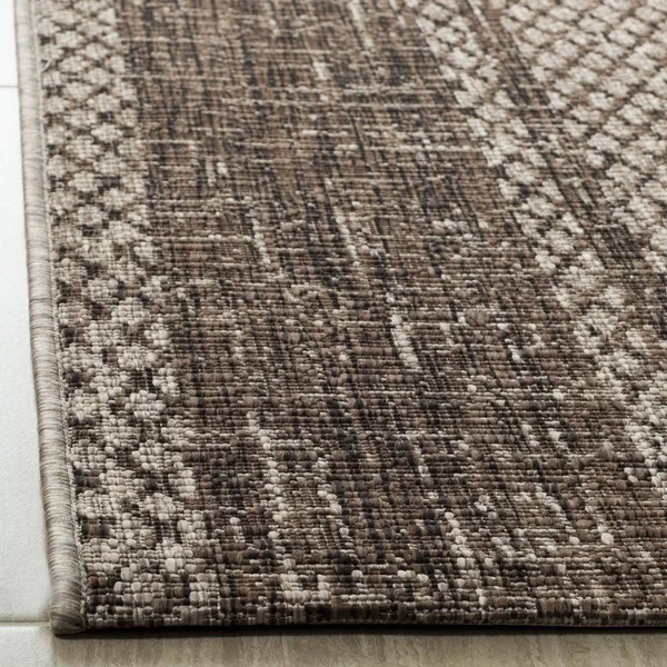 Safavieh Courtyard CY8736-36312 6&7x22 x 6&7x22 Round Light Beige - Light Brown Area Rug