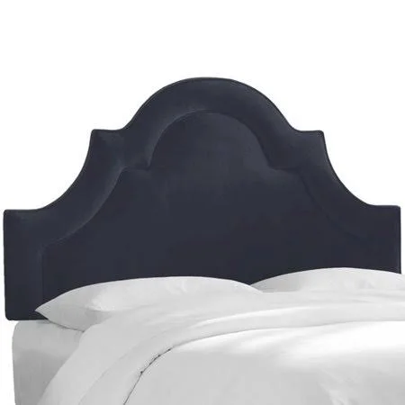 Kyler Upholstered Panel Headboard Upholstery: Ink - Size: Twin