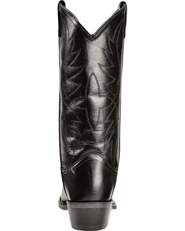 Old West Men's Smooth Leather Cowboy Boot