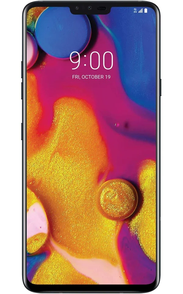 LG V40 ThinQ 64GB T-Mobile Smartphone w/ 5-Cameras - 6.4x22 QHD+ Display - Aurora Black (Renewed)