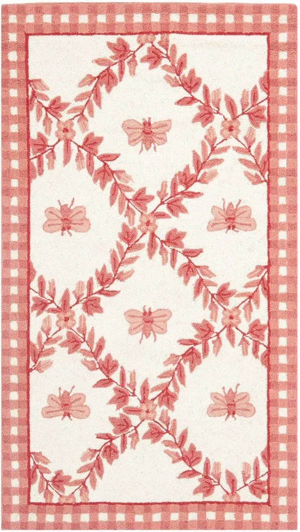 Safavieh Chelsea HK55C 8&9x22 x 11&9x22 Ivory - Rose Area Rug