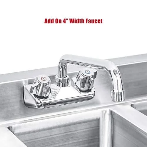 DuraSteel SCSM19393S18 38.5x22 L x 18.8x22 W Free Standing Service Sink with Faucet