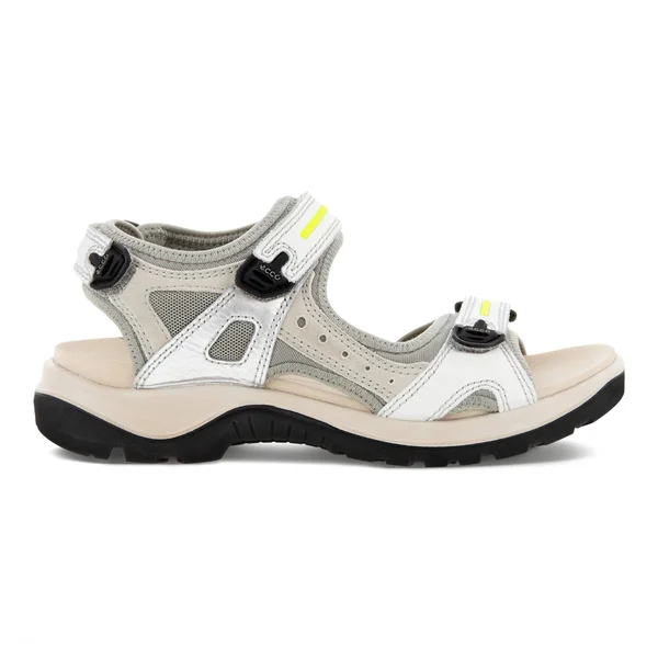 Ecco Offroad Women's Flat Sandal Multicolor, Silver Metallic, 39, M