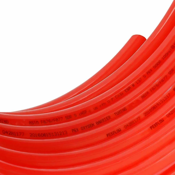 Pexflow PFR-R1500 Oxygen Barrier PEX Tubing, 1 inch x 500 Feet, Red