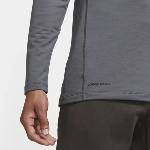 Nike Pro Warm Men's Long-Sleeve Top in Grey, Size: S Tall, CU6740-068