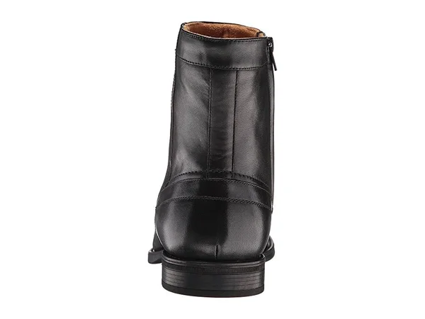 Florsheim Men's Midtown Plain Toe Zip Boot, Size: 16, Black