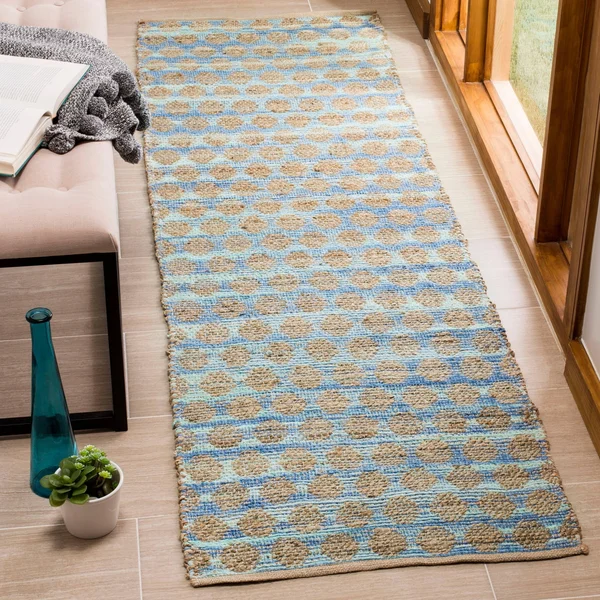 Safavieh Cape Cod CAP820B Blue - Natural 5& x 8& Area Rug