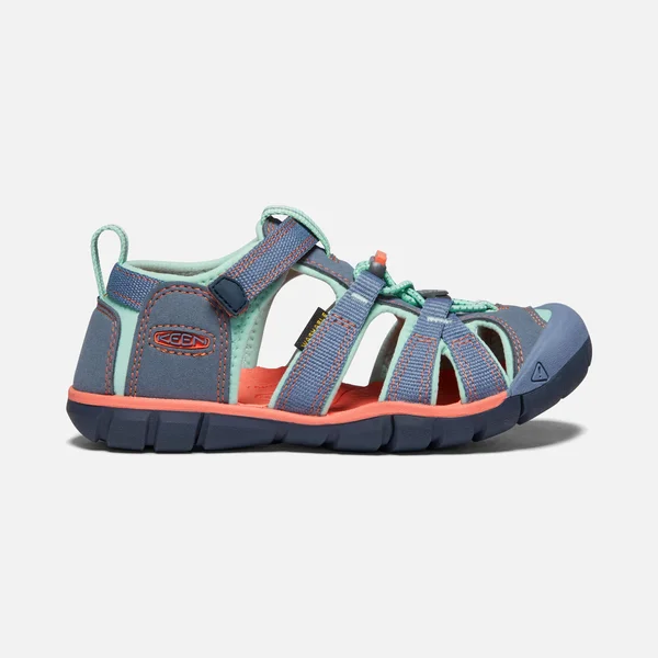 Keen Youth Seacamp II CNX Sandal - 7 - Flint Stone, Ocean Wave