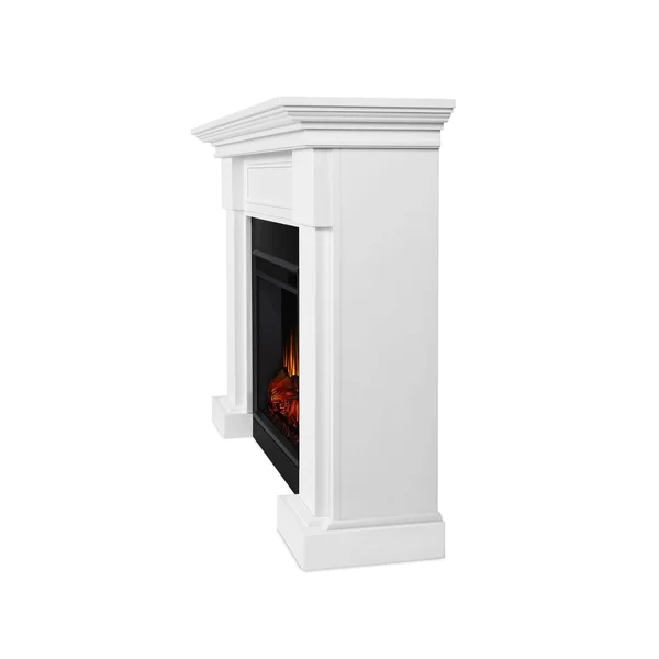 Real Flame 7910E Hillcrest Electric Fireplace, White