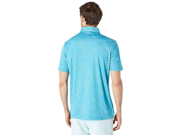 Adidas Camo Primegreen Polo White/Sonic Aqua Large