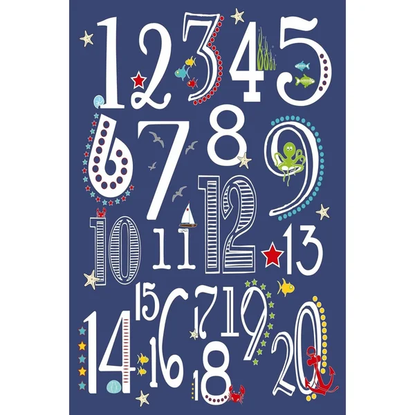 Marmont Hill 123 Nautical Navy by Karen Zukowski Painting Print on Wrapped Canvas, Size: 18 inch x 12 inch