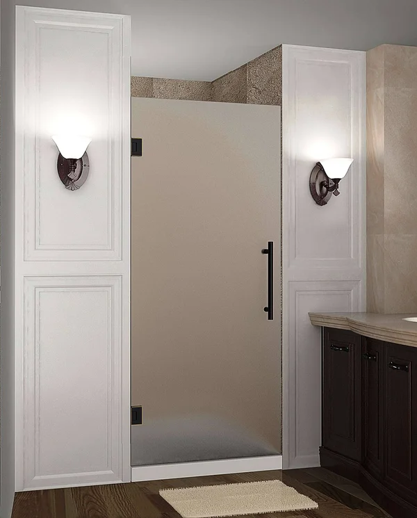 Aston SDR995F-38-10 Cascadia 38x22 Wide x 72x22 High Frameless Hinged Shower Door WI Oil Rubbed Bronze