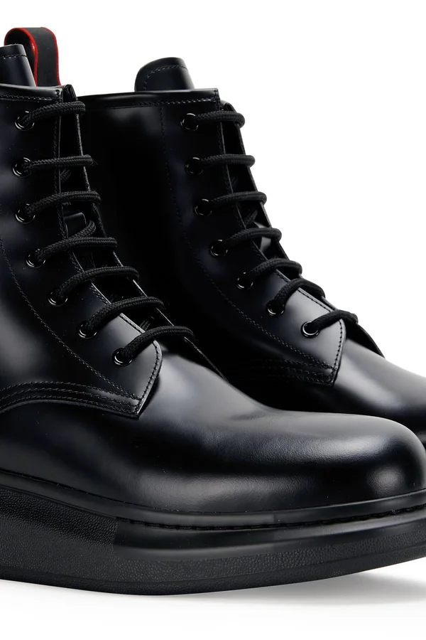 Alexander McQueen - Hybrid Lace-Up Boots, Men, Black