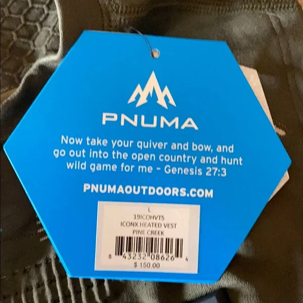 PNUMA Iconx Heated Core Vest - Size L - Pine Creek