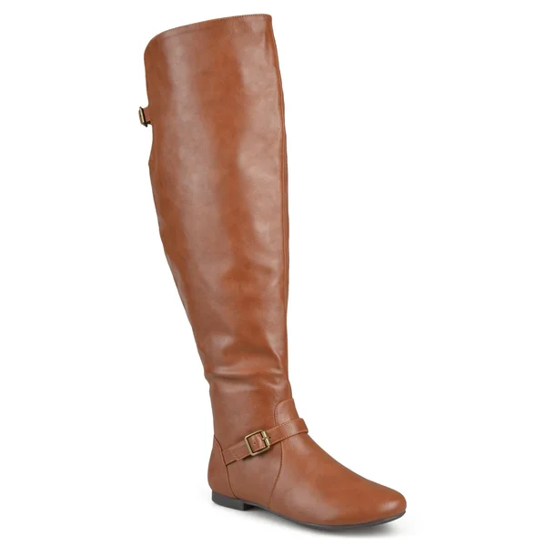Journee Collection Women's Wide Calf Loft Boot - Chestnut